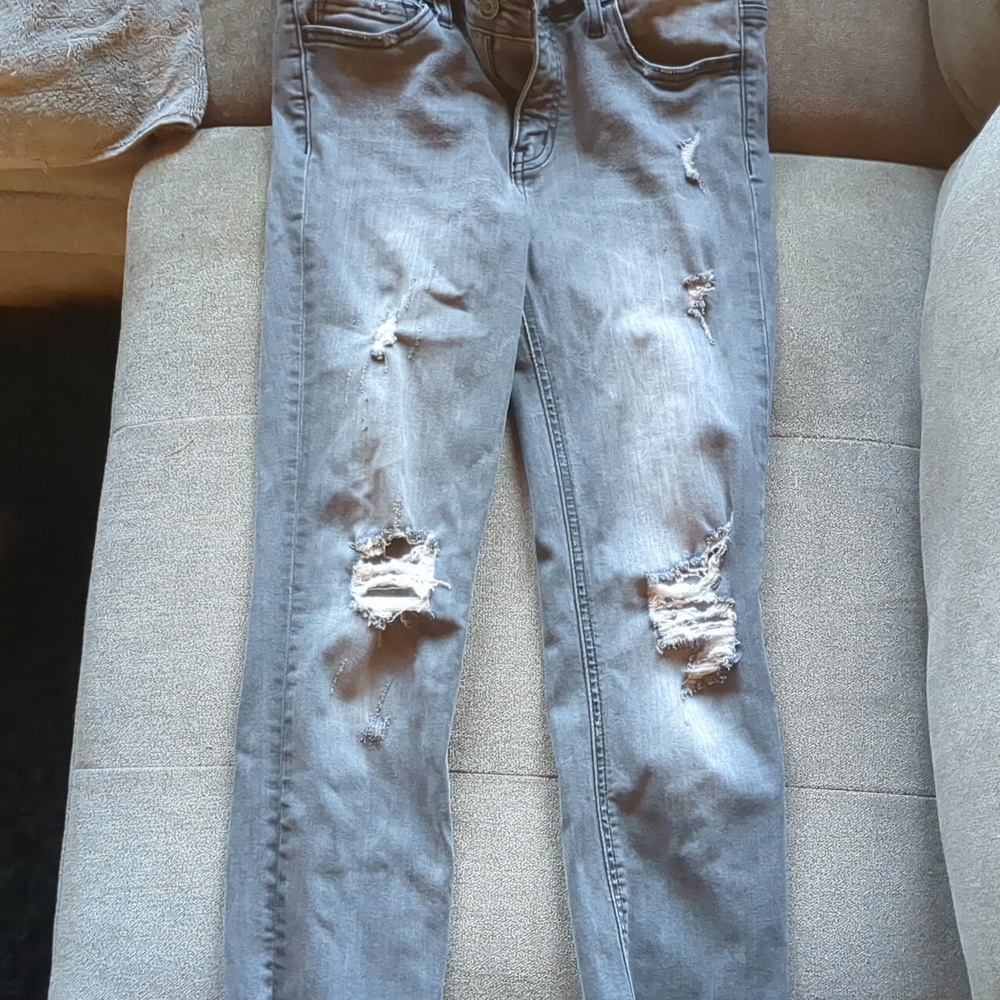Bridge by Gly grey distressed jeans size 27